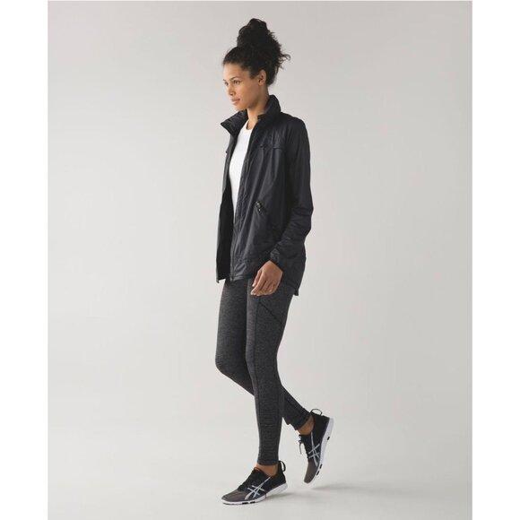 Lululemon Rulu Speed Tight Leggings Black Heathered Gray Size 4 EUC - Picture 4 of 15